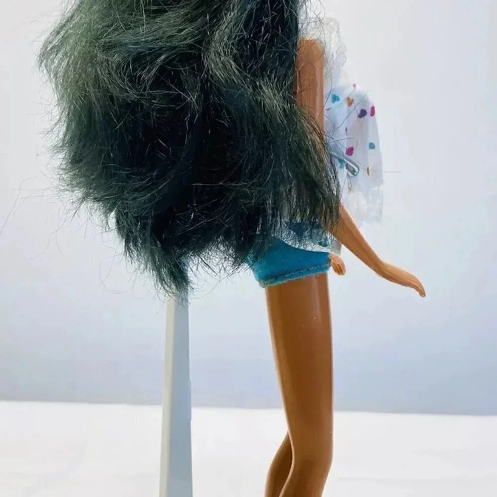 MATTEL BARBIE Asian Doll Long Black Hair Brown Eyes Two Piece Outfit 12